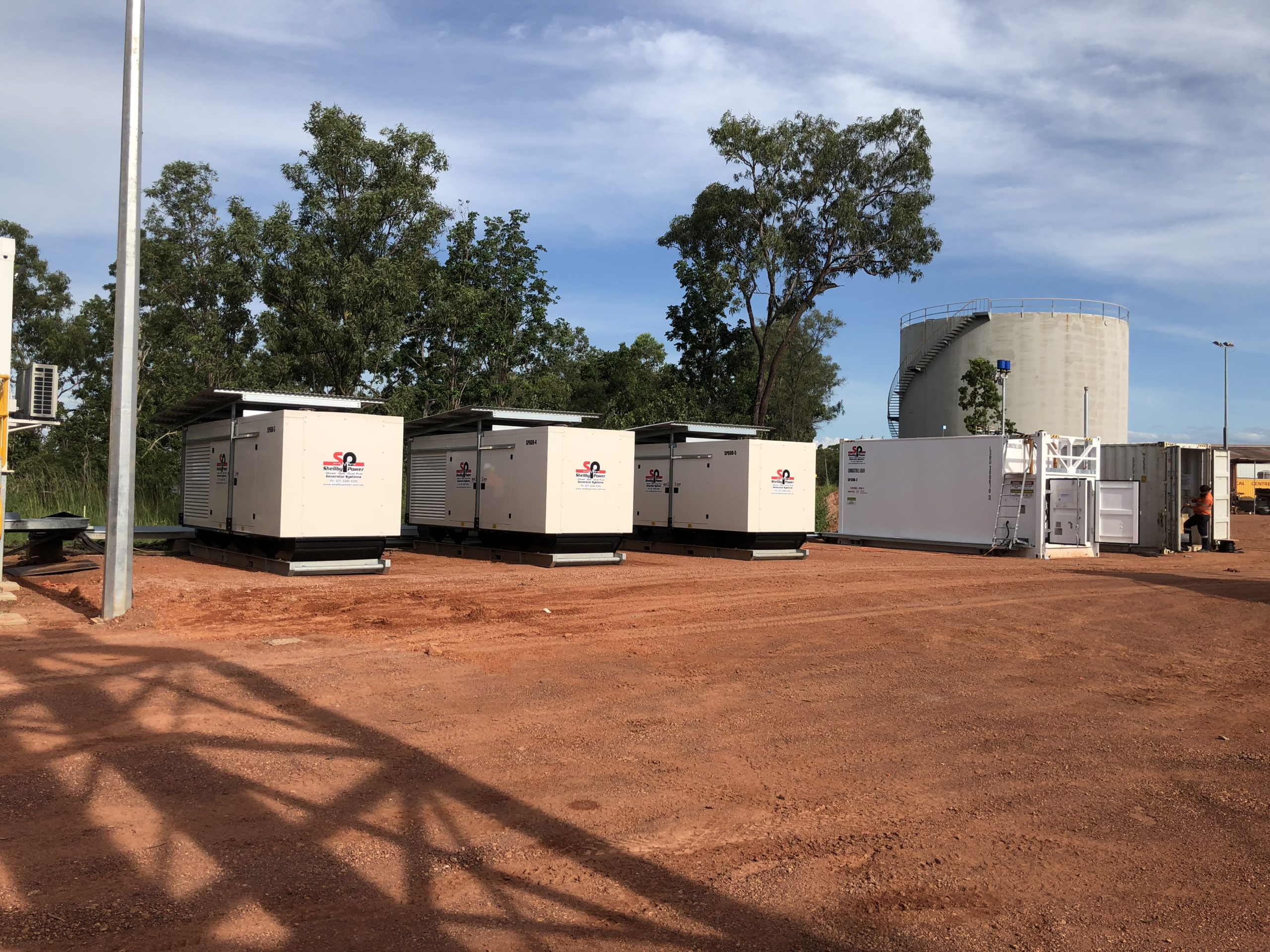 Power Generators Outside Shellby Power